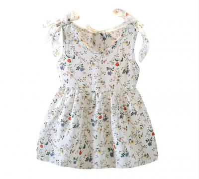 Toddler Baby Kids Girls dress Sleeveless Ribbons Bow