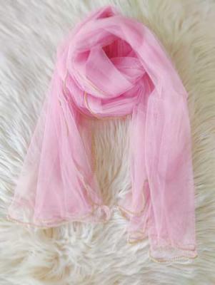 Net Dupatta Pink
